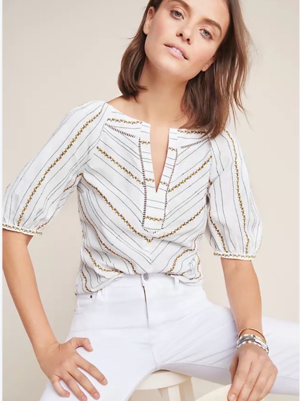 Anthropologie Maeve Fruit Shirt 12